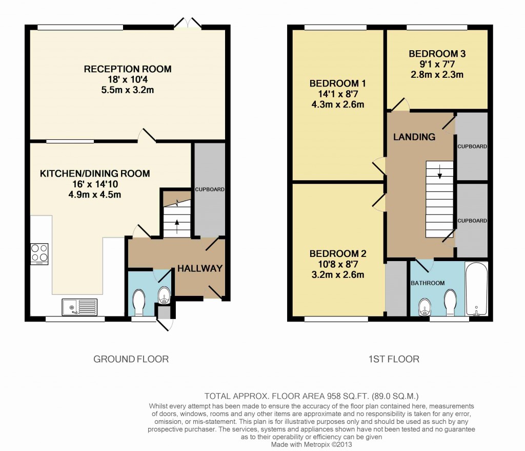 Floorplans For Village Way, Beckenham