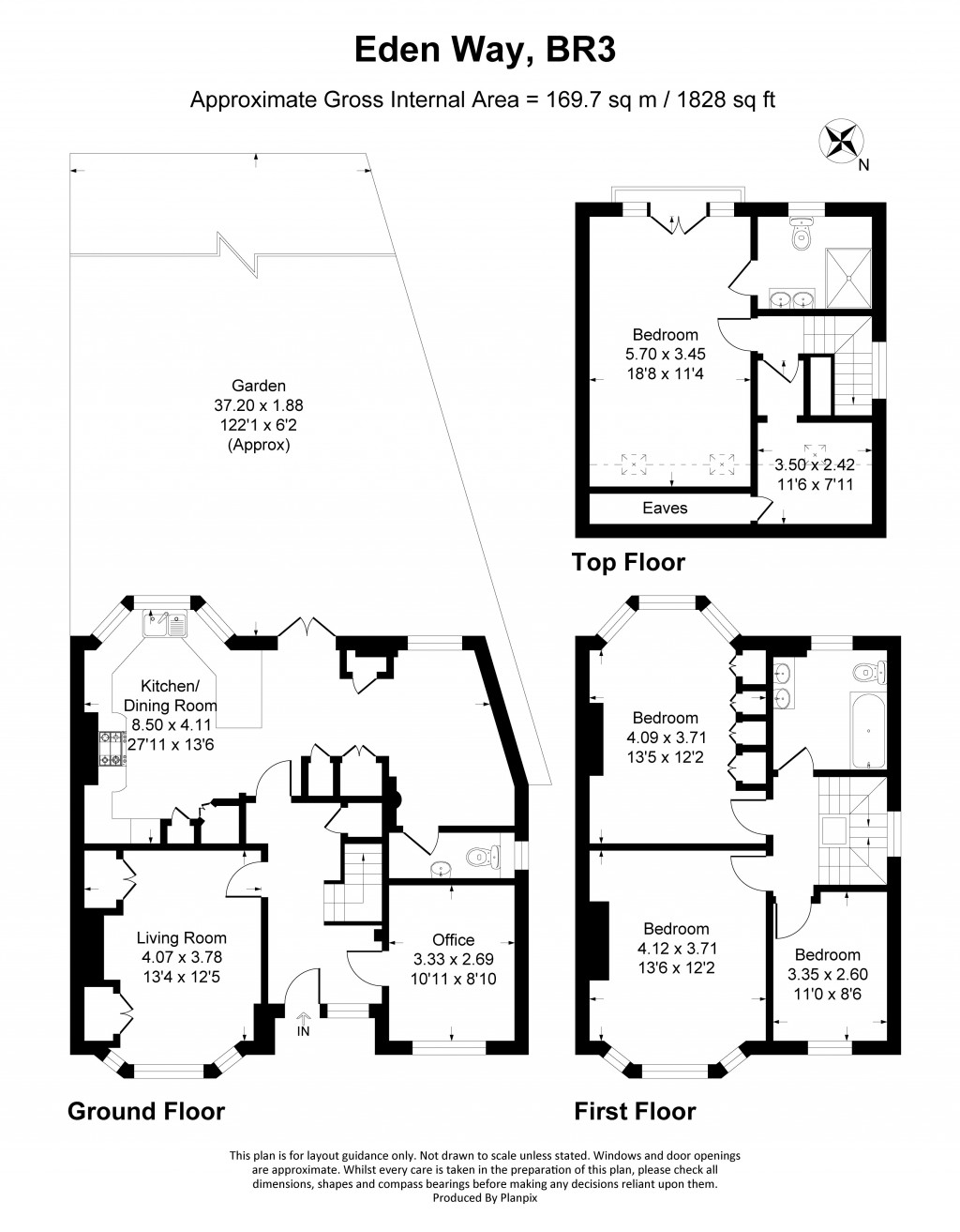 Floorplans For Eden Way, Beckenham