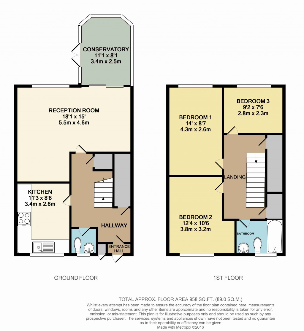 Floorplans For Village Way, Beckenham