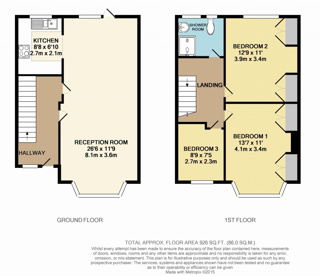 Floorplans For Eden Park Avenue, Beckenham