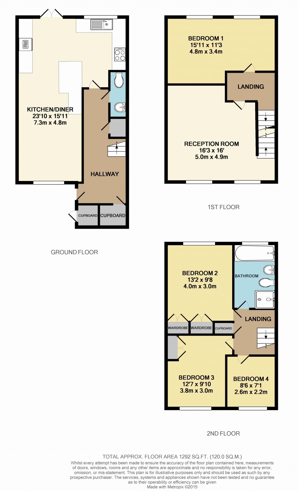 Floorplans For St. Davids Close, West Wickham