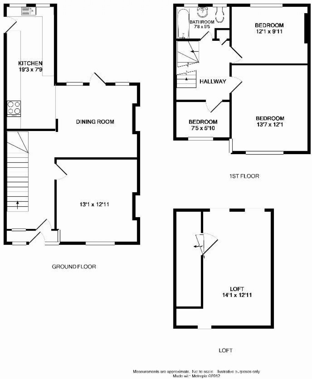 Floorplans For Lloyds Way, Beckenham