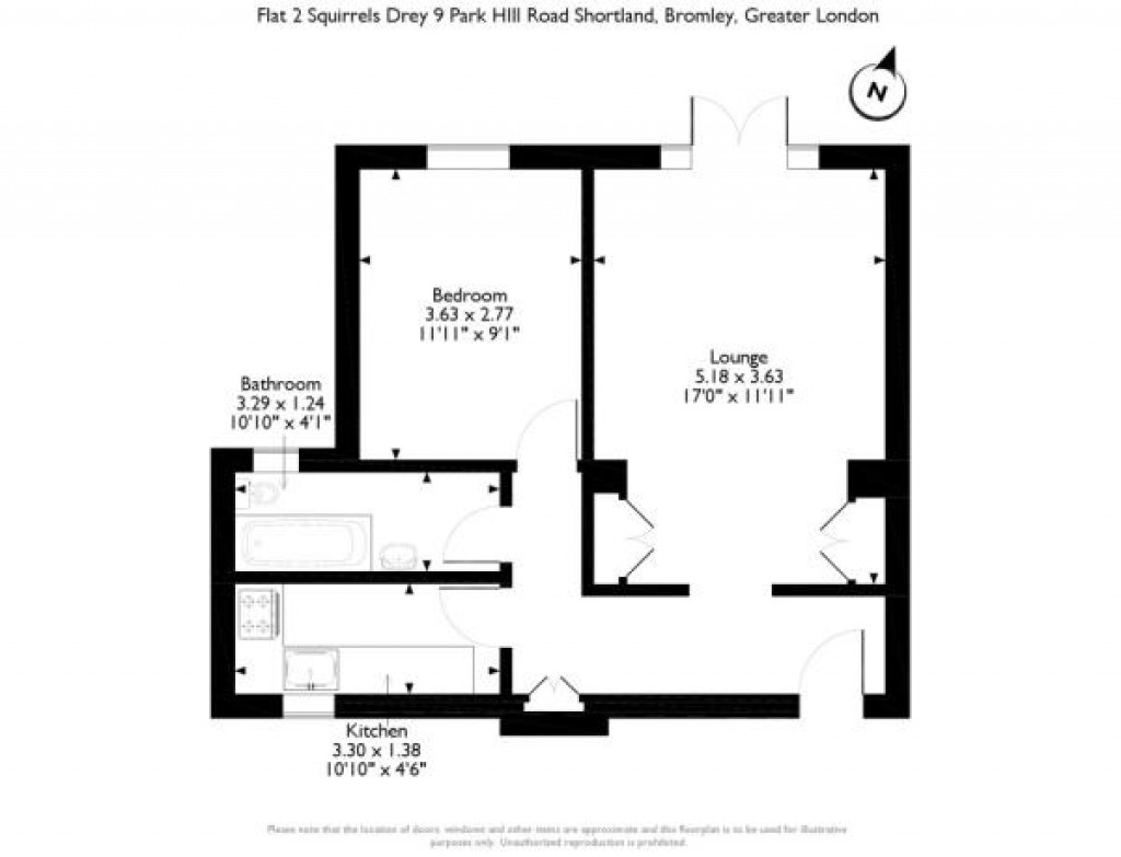 Floorplans For Squirrels Drey, 9 Park Hill Road, Bromley