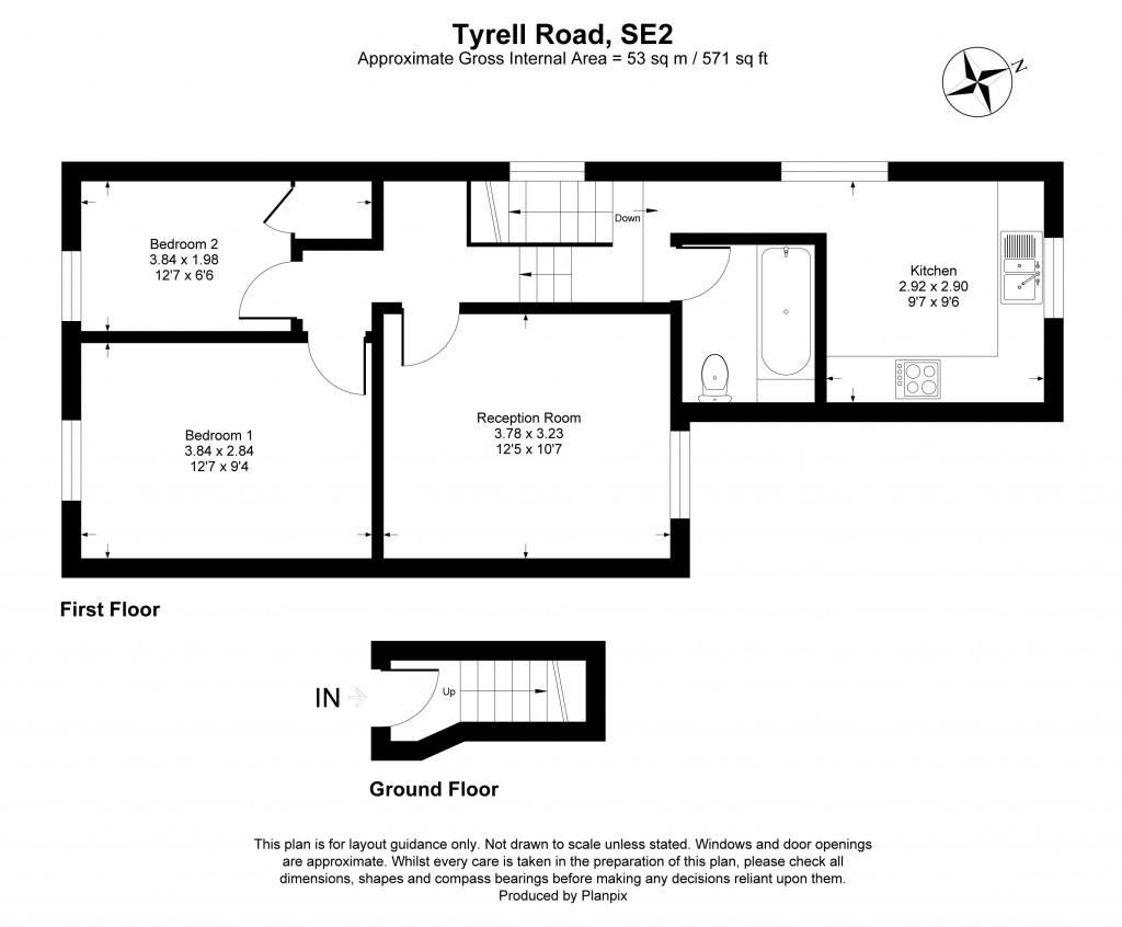 Floorplans For Tyrrell Road, London