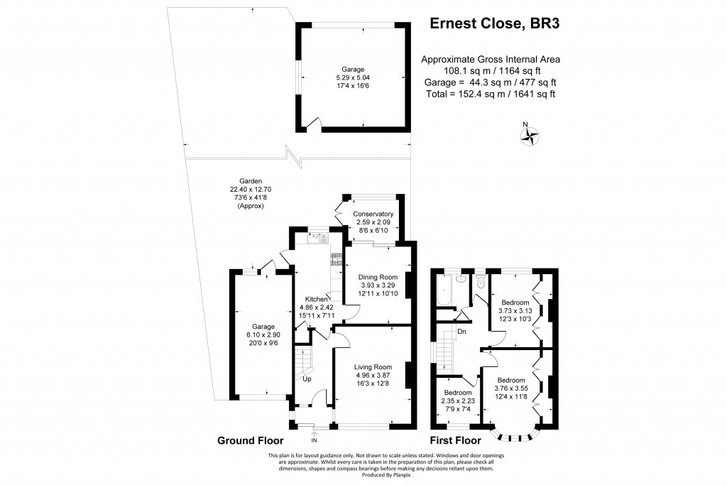 Floorplans For Ernest Close, Beckenham