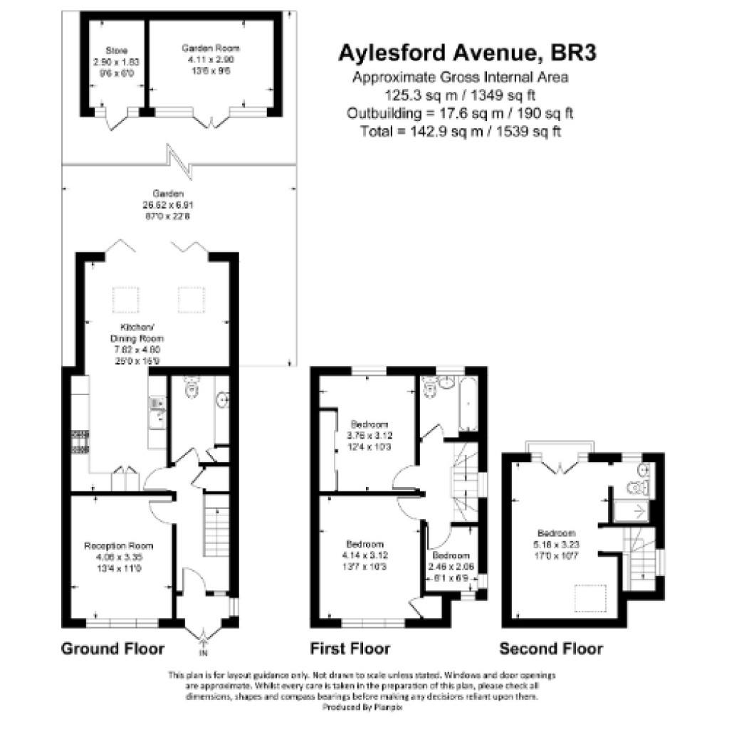 Floorplans For Aylesford Avenue, Beckenham